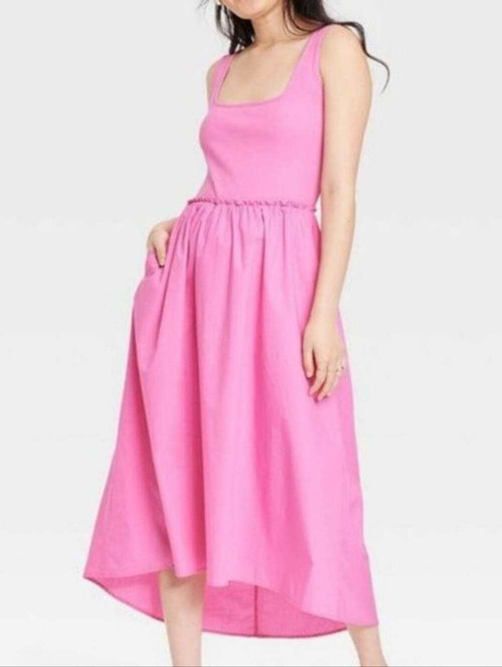 Nwt A New Day Pink Ballet Midi Dress